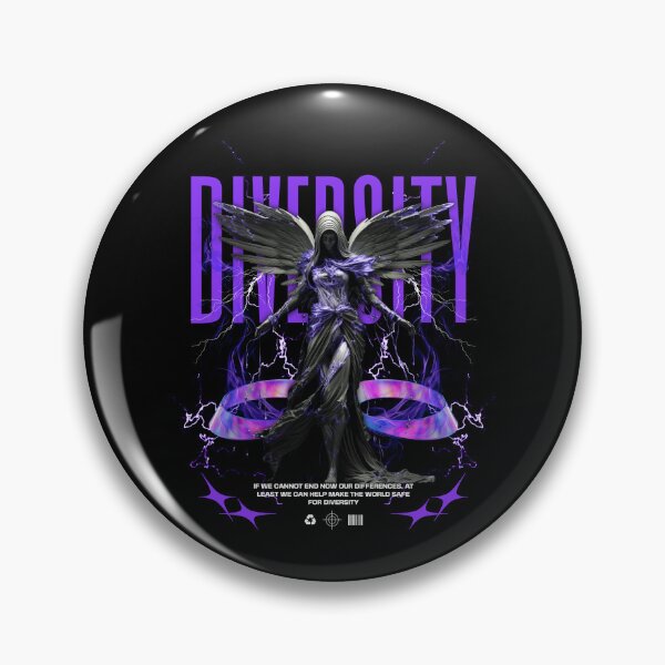 Item preview, Diversity Dark Angel Cyber Gothic Fantasy Streetwear Graphic designed and sold by MoodPrint25.