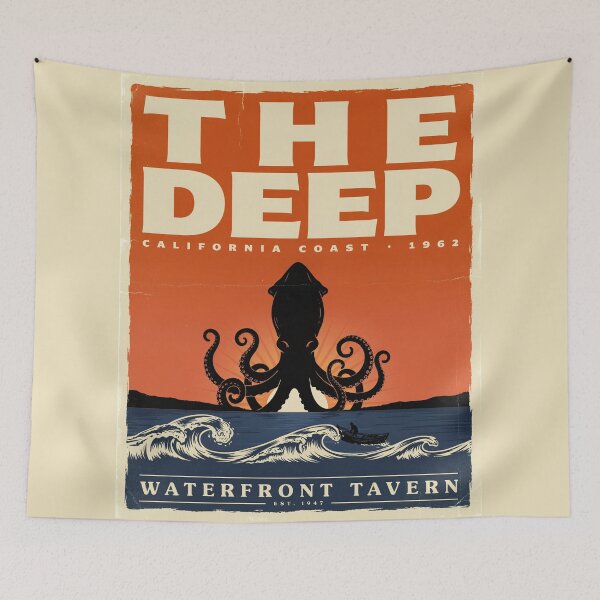 Item preview, Retro Kraken Surf designed and sold by SignumShop.