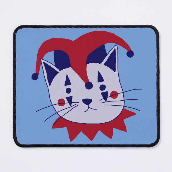 Item preview, Red and Blue Jester Cat designed and sold by lixiezil.