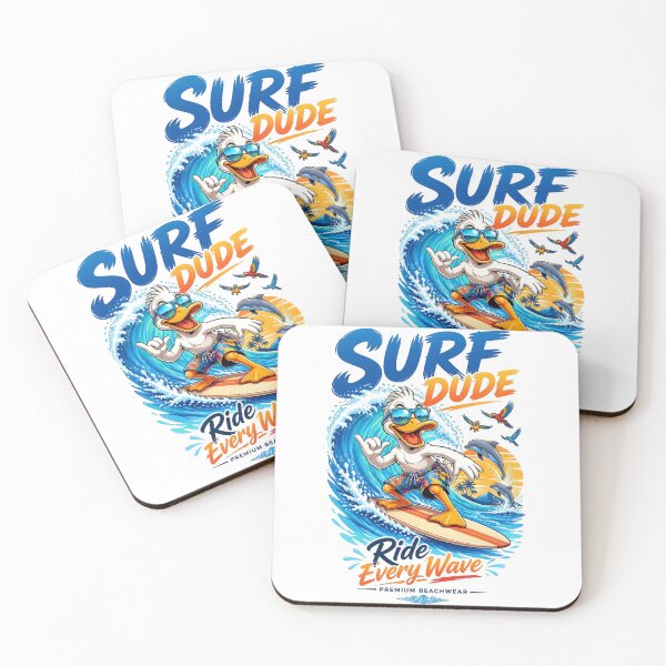 Item preview, Surf Dude Duck Riding Wave designed and sold by Sovereign Supply Co..
