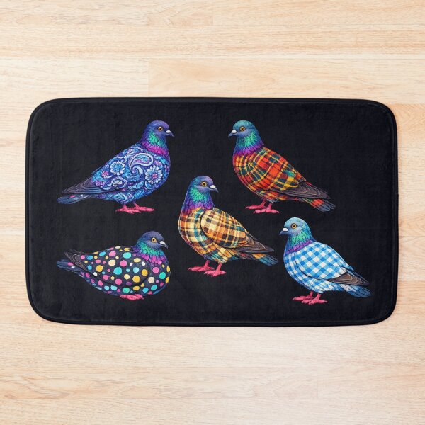 Item preview, Colorful Patterned Pigeons Art designed and sold by azule1.