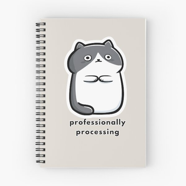 Item preview, Professionally Processing - Funny Cat Meme Corporate Art designed and sold by StoryVibes.