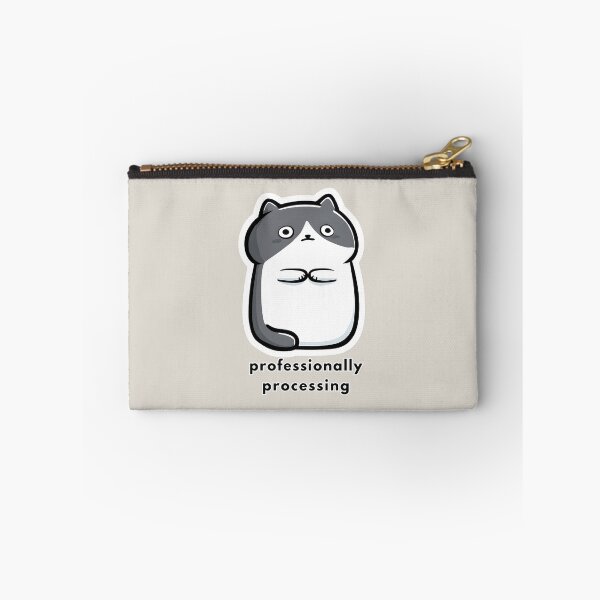 Item preview, Professionally Processing - Funny Cat Meme Corporate Art designed and sold by StoryVibes.