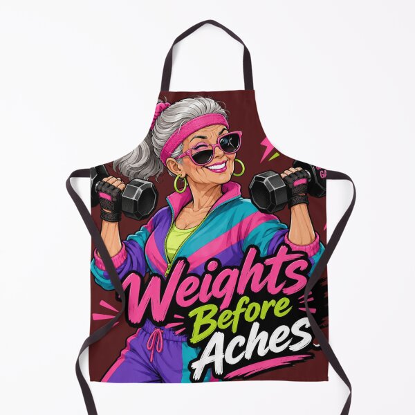 Item preview, Weights Before Aches – Funny Fitness Grandma designed and sold by Quirky Gaps.