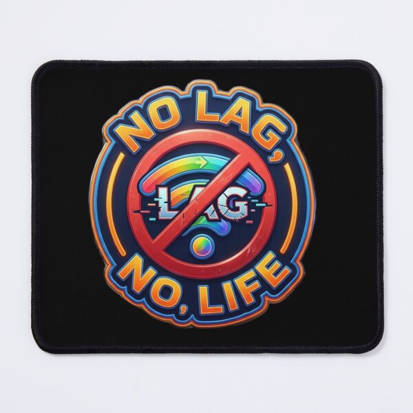 Item preview, No Lag No Life Gamer Badge – Funny Anti Lag Gaming Wifi Signal Design designed and sold by MartBook.