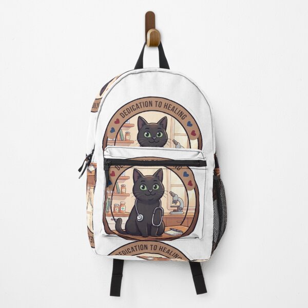 Item preview, Dedication to Healing – Cute Black Cat Veterinarian & Memorial Tribute designed and sold by Fatomfatom.
