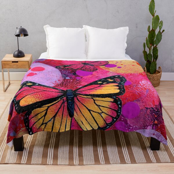 Item preview, Butterfly Fantasy Dreams In Red, Golden, And Lilac designed and sold by DEC02.