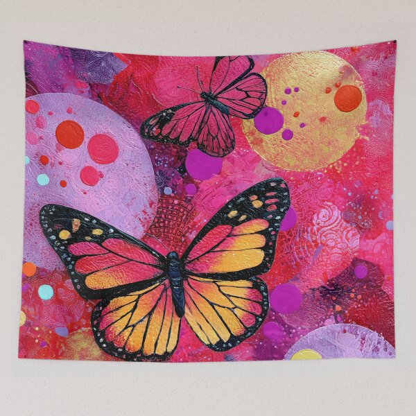 Item preview, Butterfly Fantasy Dreams In Red, Golden, And Lilac  designed and sold by DEC02.