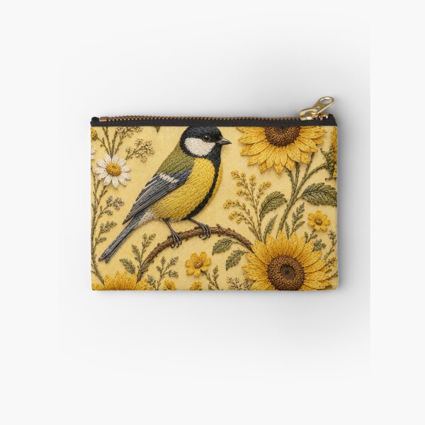 Item preview, Great Tit Sunflowers Botanical designed and sold by HavuNordicShop.