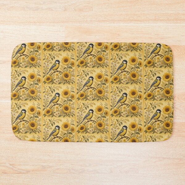 Item preview, Great Tit Sunflowers Botanical designed and sold by HavuNordicShop.