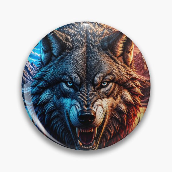 Item preview,  Dual Nature Alpha Wolf Compass designed and sold by AgnesB77.