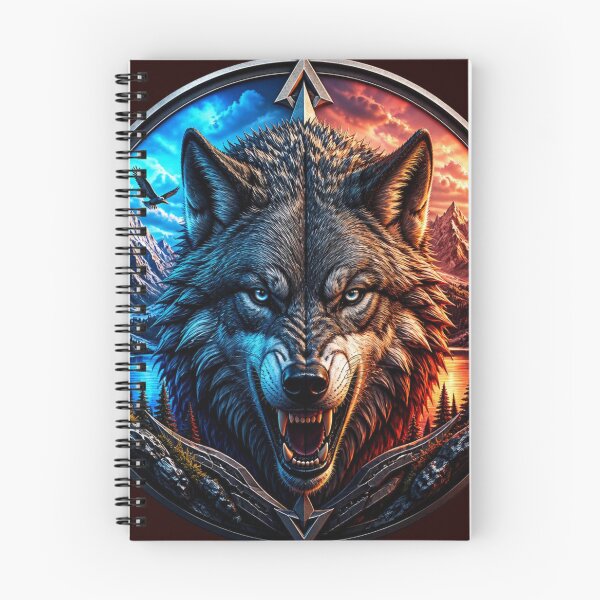 Item preview,  Dual Nature Alpha Wolf Compass designed and sold by AgnesB77.
