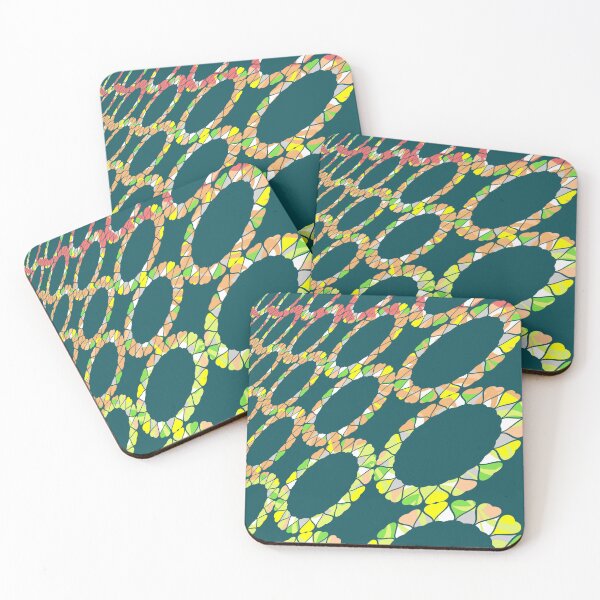 Item preview, Colorful Rainbow Chain Loop Optical Illusion Pattern designed and sold by MigWhimsy.