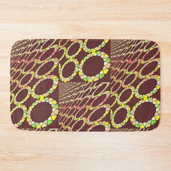 Item preview, Colorful Rainbow Chain Loop Optical Illusion Pattern designed and sold by MigWhimsy.