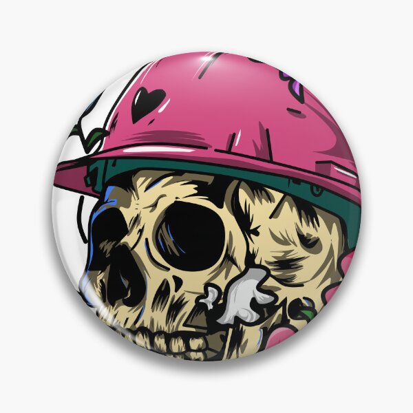 Item preview, Skull with flower designed and sold by NovalID.