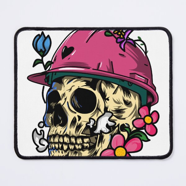Item preview, Skull with flower designed and sold by NovalID.