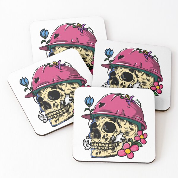 Item preview, Skull with flower designed and sold by NovalID.