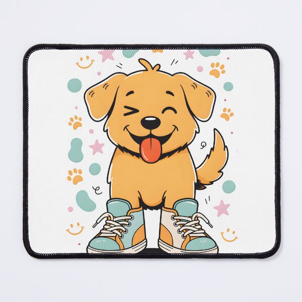 Item preview, Happy Cartoon Puppy in Sneakers designed and sold by DariaOltes.