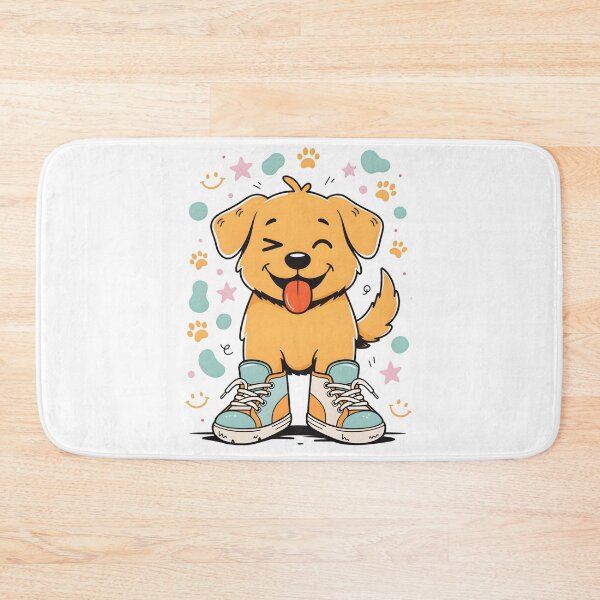 Item preview, Happy Cartoon Puppy in Sneakers designed and sold by DariaOltes.