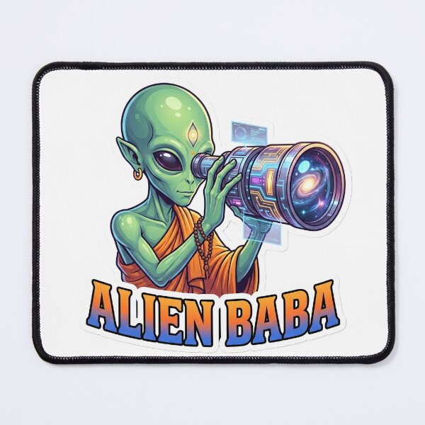 Item preview, Alien Baba Star Gazer Sticker designed and sold by krazzyremo.