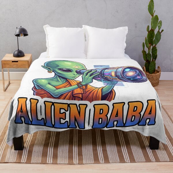 Item preview, Alien Baba Star Gazer Sticker designed and sold by krazzyremo.
