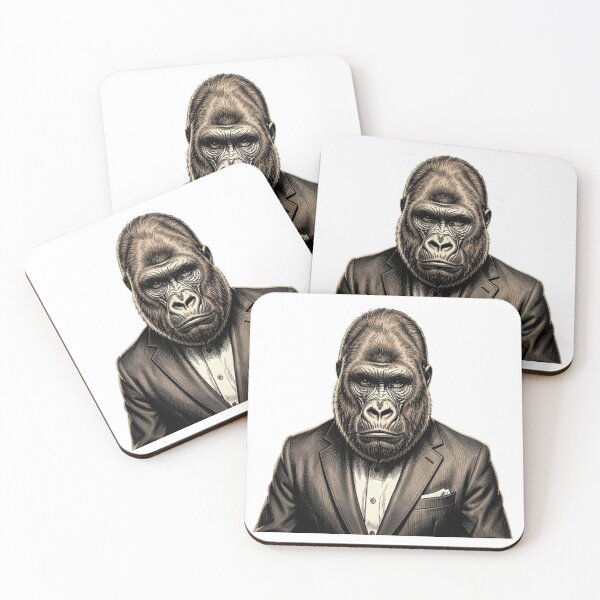 Item preview, Gorilla face and male human body designed and sold by The best online style shop.