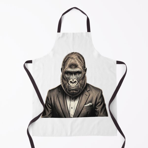Artikelvorschau, Gorillagesicht und männlicher menschlicher Körper entworfen und verkauft von The best online style shop.