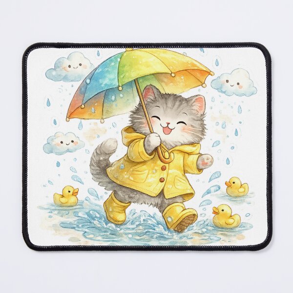 Item preview, Rainy Walk Cat designed and sold by artesiaKT.