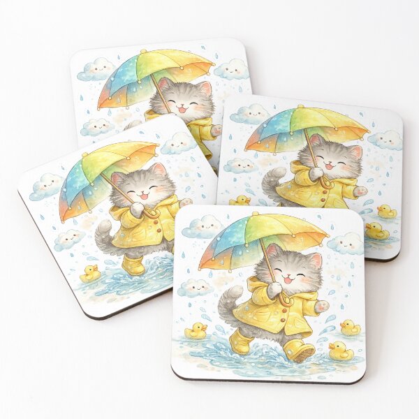 Item preview, Rainy Walk Cat designed and sold by artesiaKT.