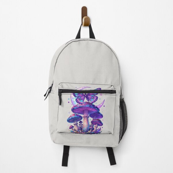 Item preview, Psychedelic Moth on Mushroom with Moon Trippy Art designed and sold by GoGreenlove.