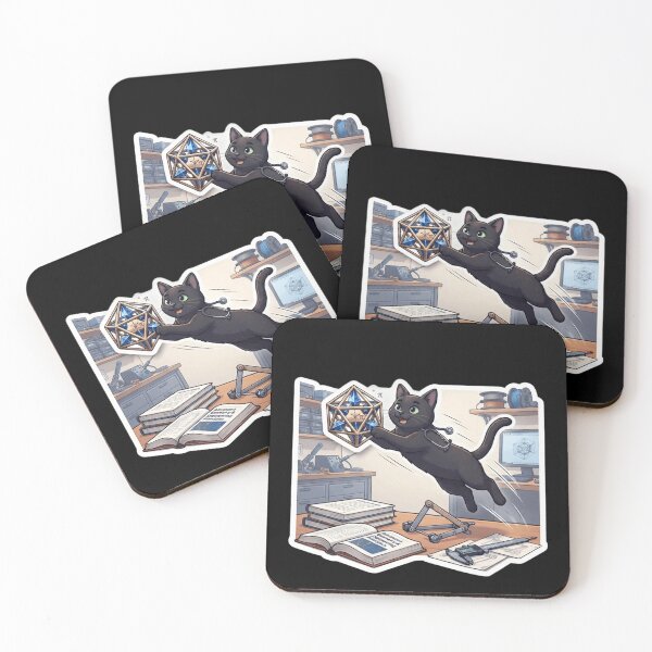 Item preview, Scientific Black Cat – Engineer & STEM Enthusiast Art designed and sold by Fatomfatom.