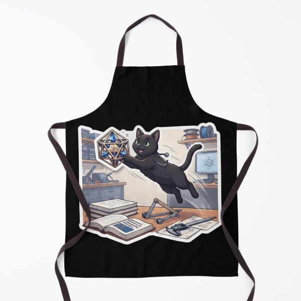 Item preview, Scientific Black Cat – Engineer & STEM Enthusiast Art designed and sold by Fatomfatom.