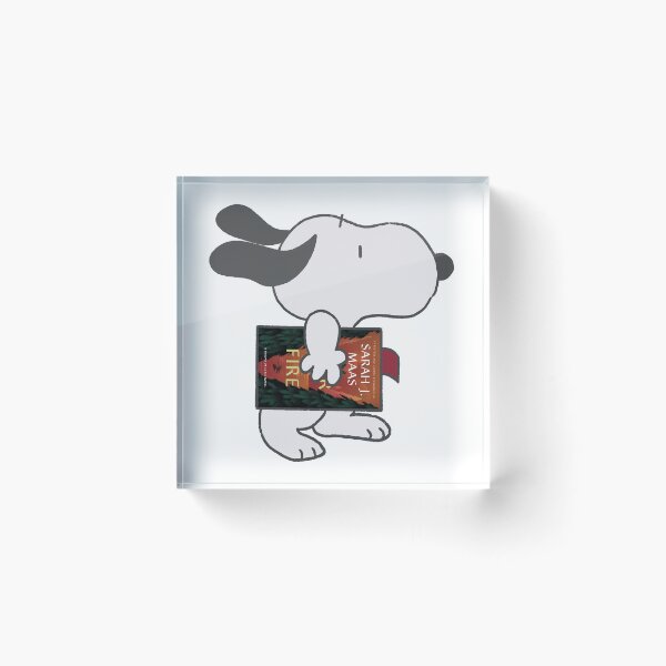 Item preview, snoopy reading heir of fire designed and sold by liveawhimsylife.