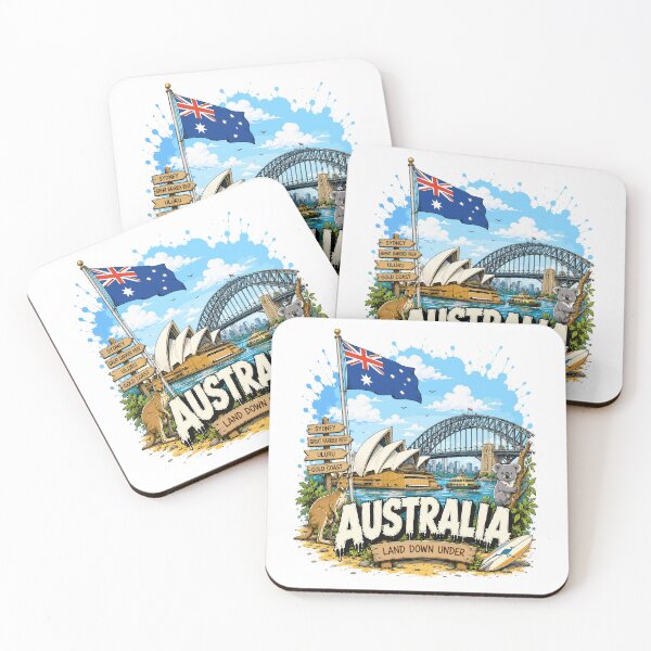 Item preview, Australia Urban Graffiti Travel Vintage Design designed and sold by EdwinkOne.