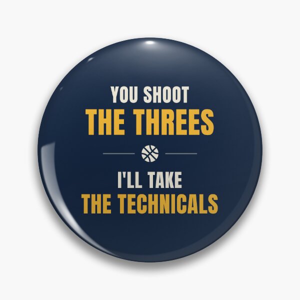 Item preview, "You Shoot the Threes, I'll Take the Technicals" Basketball Icon  designed and sold by SkuddleCo.