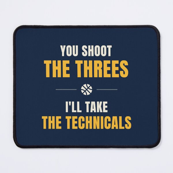 Item preview, "You Shoot the Threes, I'll Take the Technicals" Basketball Icon designed and sold by SkuddleCo.