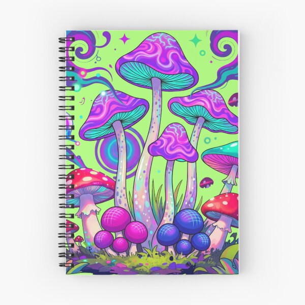 Item preview, Psychedelic Mushroom Neon Trippy Art designed and sold by GoGreenlove.