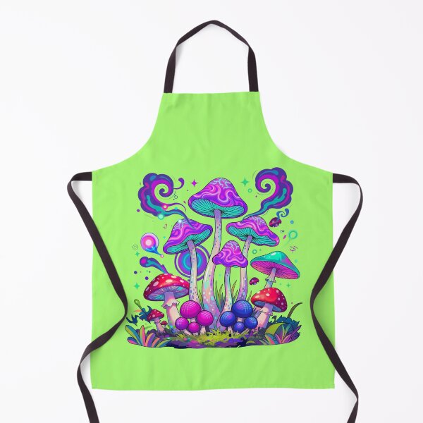 Item preview, Psychedelic Mushroom Neon Trippy Art designed and sold by GoGreenlove.