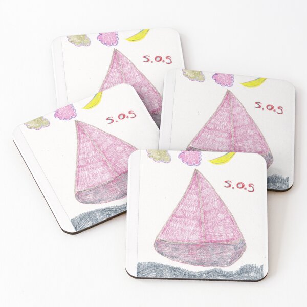 Item preview, Sailing away on a crayon-colored sea designed and sold by Ccandraw.