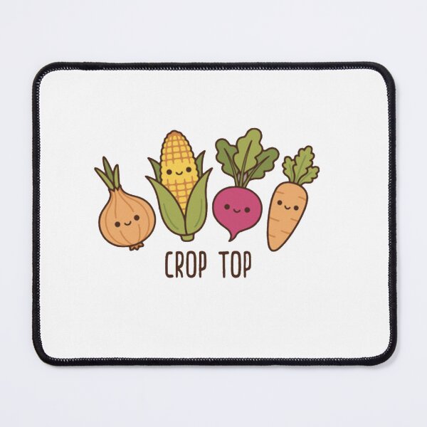 Item preview, Crop Top Vegetable Pun designed and sold by Gbriel3.