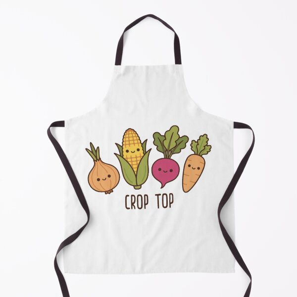 Item preview, Crop Top Vegetable Pun designed and sold by Gbriel3.