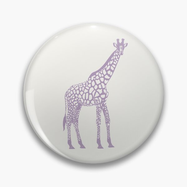 Item preview, Minimal Monochrome Giraffe Line Art Scandinavian Style Animal Illustration Purple designed and sold by Nasdigitalart.