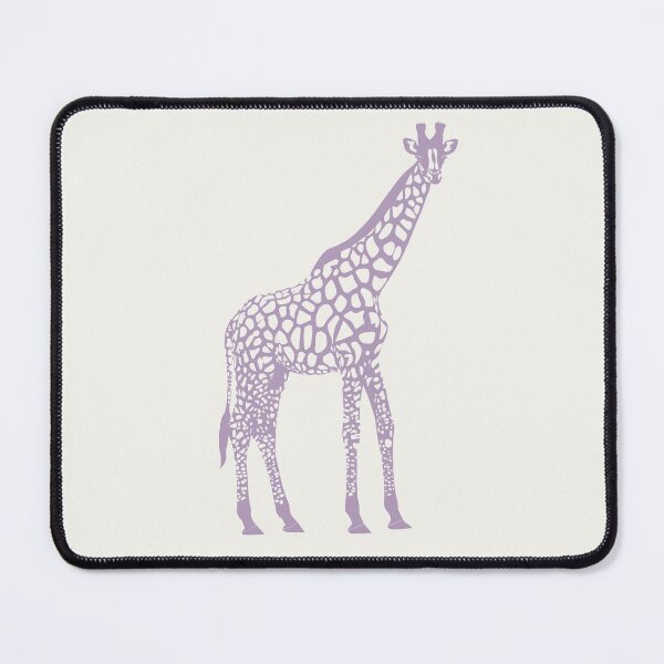 Item preview, Minimal Monochrome Giraffe Line Art Scandinavian Style Animal Illustration Purple designed and sold by Nasdigitalart.