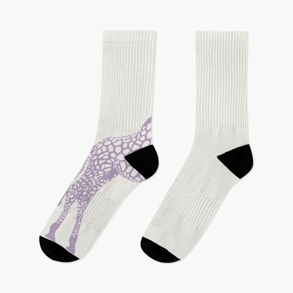 Item preview, Minimal Monochrome Giraffe Line Art Scandinavian Style Animal Illustration Purple designed and sold by Nasdigitalart.