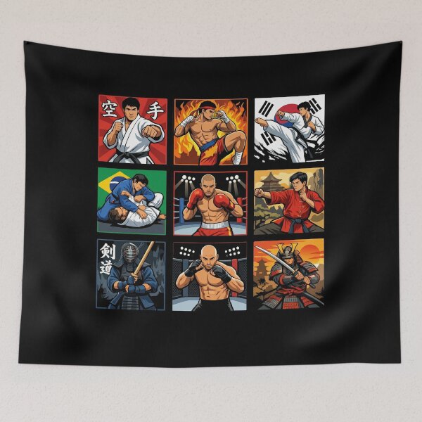 Item preview, Martial Arts Masters Pop Art  designed and sold by redsharkuk.