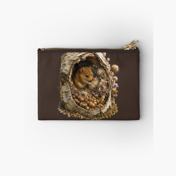 Item preview, Dormouse Winter Nest Watercolor Illustration – Cozy Woodland Cottagecore Animal Art designed and sold by MagicMakerPh.