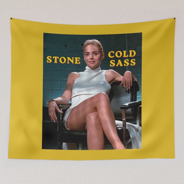 Item preview, Sharon Stone Cold Sass Iconic Meme designed and sold by Vicky021.