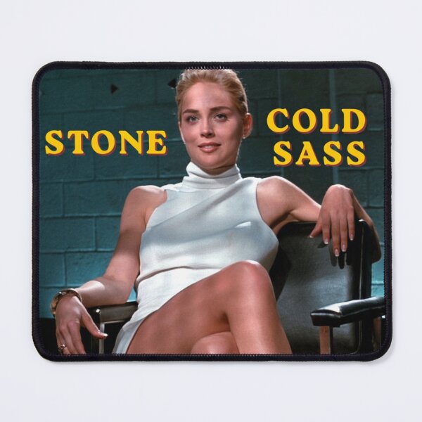 Item preview, Sharon Stone Cold Sass Iconic Meme designed and sold by Vicky021.