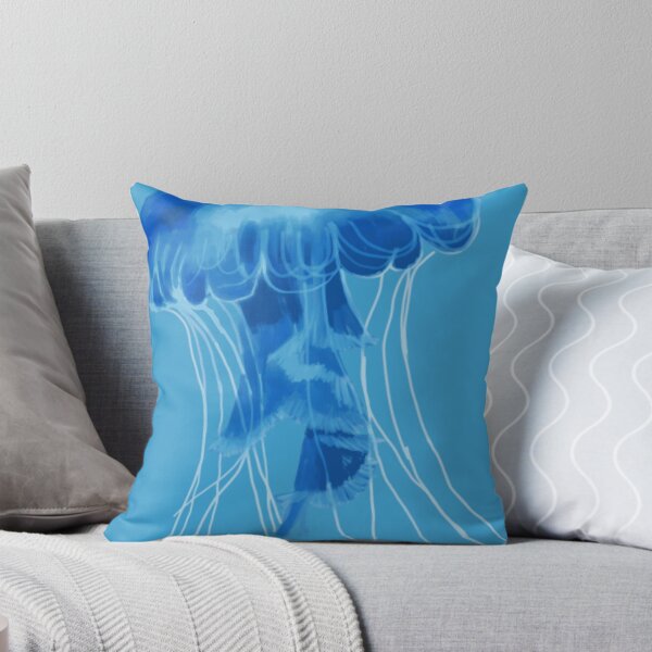Item preview, Glowing Blue Jellyfish designed and sold by MarineCanvas.