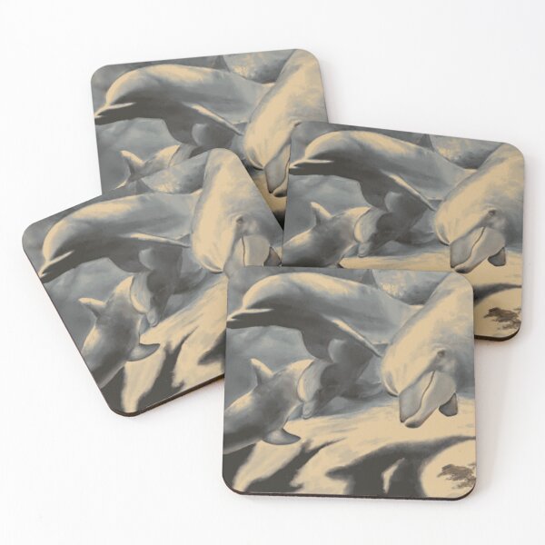 Item preview, Ocean Dolphin Family designed and sold by MarineCanvas.